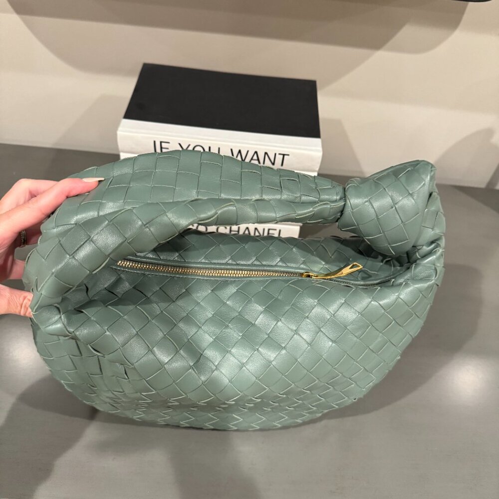 Bottega Veneta Teen Jodie Handbag-Aloe Green - Picture 5 of 5
